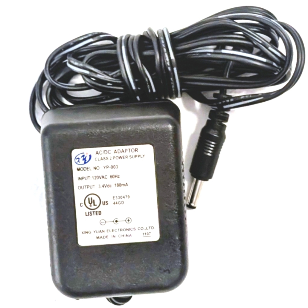 Vintage Xing Yuan YP-003 AC DC Adapter 3.4V 180mA Power Supply UL Listed